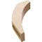 Ekena Millwork 3-inch W x 10-inch D x 14-inch H Thorton Rough Cedar Woodgrain TimberThane Knee Brace, Primed BRCUR03X10X14THRRCPR - alternate 2
